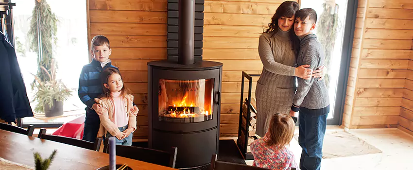 Morso Cast Iron Fireplace Insert Installation in Roswell, New Mexico