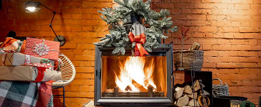 Travis Industries Linear Gas Fireplace Installation in Roswell, New Mexico